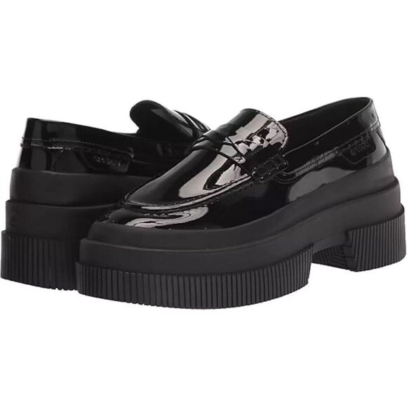 New! SPERRY Women's Highland Platform Loafer in Black Leather Size 9.5 #STS88575 - Picture 2 of 8